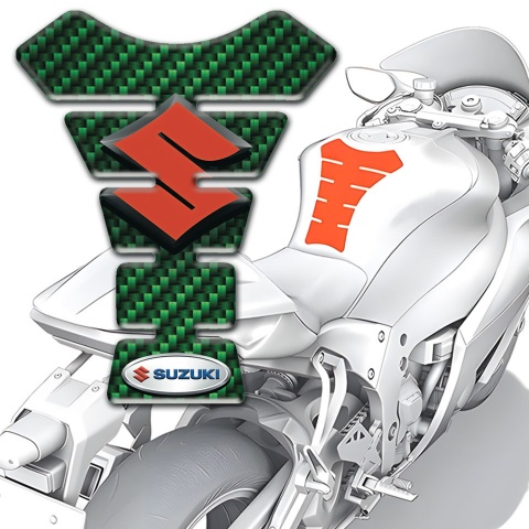 Suzuki Tank Fuse Green Carbon Edition 
