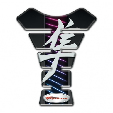 Suzuki Tank Pad Protector Neon Lines Base Hayabusa Edition 