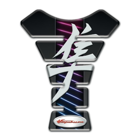 Suzuki Tank Pad Protector Neon Lines Base Hayabusa Edition 