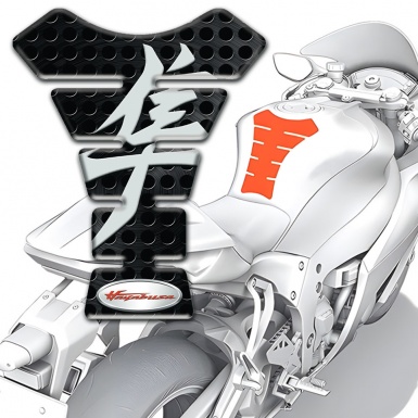 Suzuki Tank Fuse Black Perforated Surface Hayabusa Type 