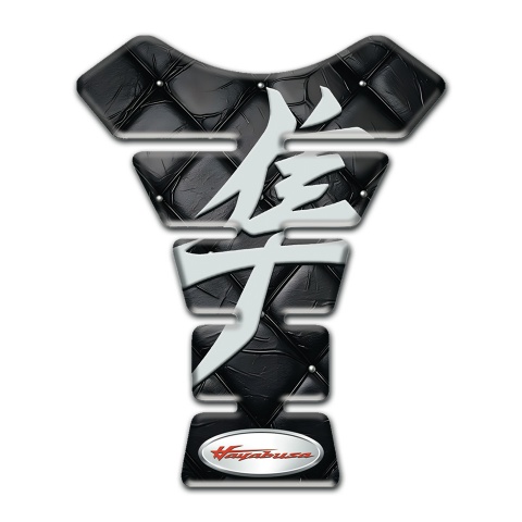 Suzuki Tank Pad Motorbike Black Leather Effect Hayabusa Model 