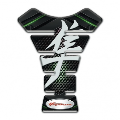 Suzuki Tank Pad Motorbike Green Shadow Design hayabusa Style 