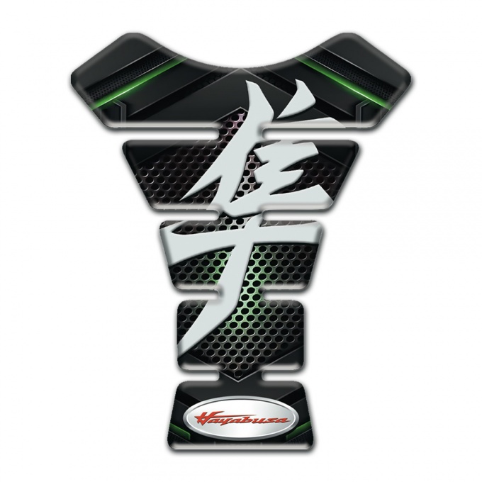 Suzuki Tank Pad Motorbike Green Shadow Design hayabusa Style 