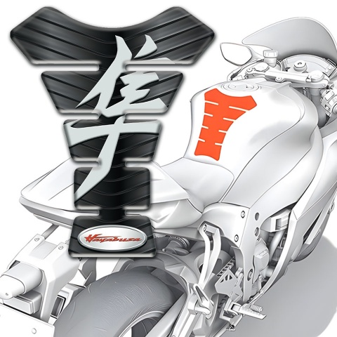 Suzuki Tank Guard Pads Rubber Effect Design hayabusa Style 