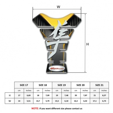 Suzuki Tank Fuse Anti Slip Sticker Hayabusa model 