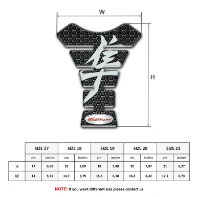 Suzuki Tank Guard Pads Perforated Steel Hayabusa Edition 