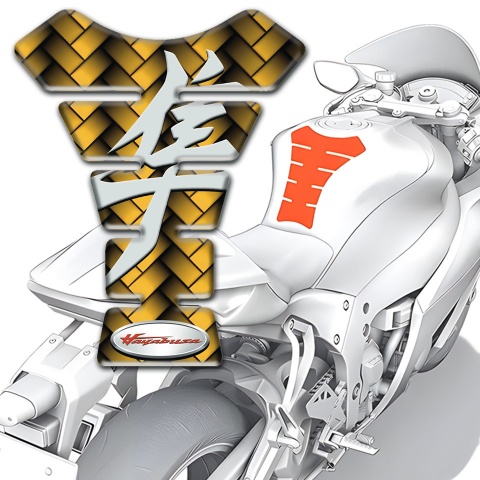 Suzuki Tank Fuse Yellow Mosaic Background Hyabusa Edition 