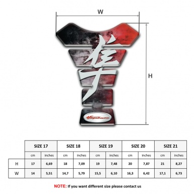 Suzuki Tank Guard Pads Mixed Colors Background Hayabusa Edittion 