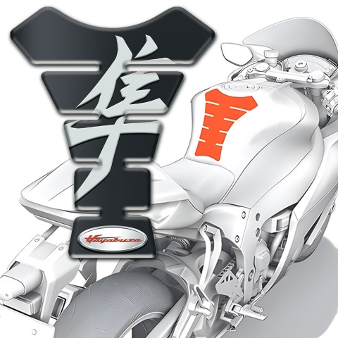 Suzuki Tank Guard Pads Graphite Design Hayabusa Style 