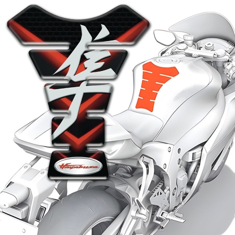 Suzuki Tank Pad Protector Red V shape Decoration Base hayabusa Edition 