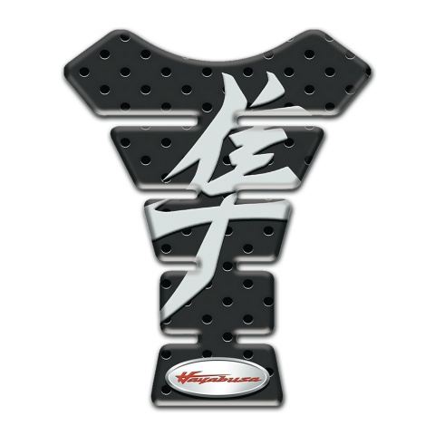 Suzuki Tank Guard Pads Perforated Rubber Effect Hayabusa Edition 