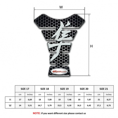 Suzuki Tank Fuse Perforated Steel Effect Hayabusa Edition 