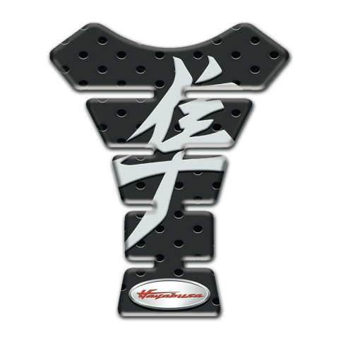 Suzuki Tank Pad Motorbike Black Perforated Base Hayabusa Model 