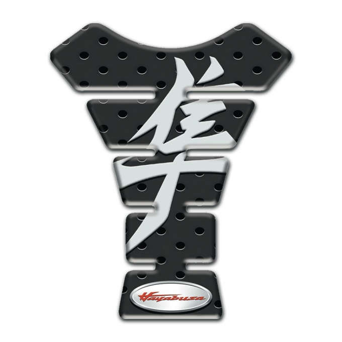 Suzuki Tank Pad Motorbike Black Perforated Base Hayabusa Model 