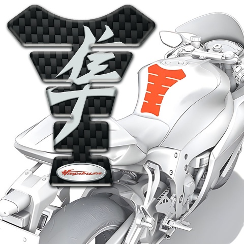 Suzuki Tank Protector Black Fibers Base Hayabusa Style 