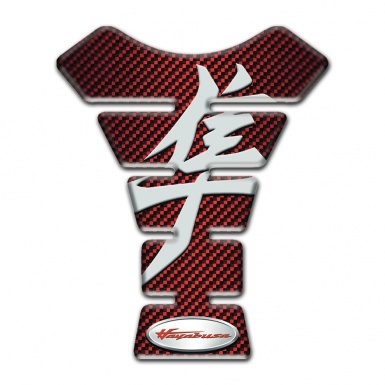 Suzuki Tank Pad Motorbike Haybusa Version Red Carbon Design 