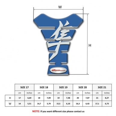 Suzuki Tank Protector Blue Design hayabusa Version 