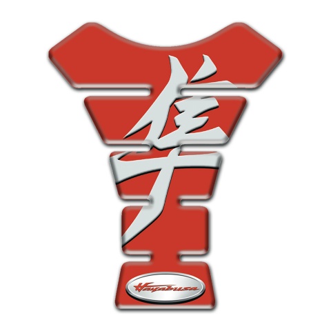 Suzuki Tank Guard Pads Red Design Hayabusa Version 