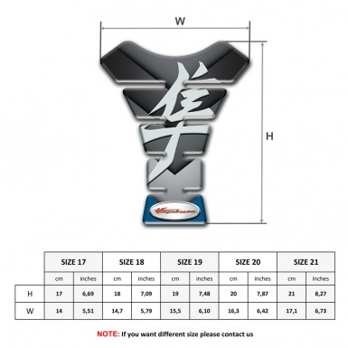 Suzuki Tank Protector Black Gray V Shape Decoration Hayabusa Version 