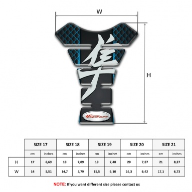 Suzuki Tank Pad Protector Hayabusa Version Neon Mesh Background 