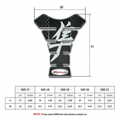 Suzuki Tank Fuse Hayabusa Version Dark Mesh Base DEsign 