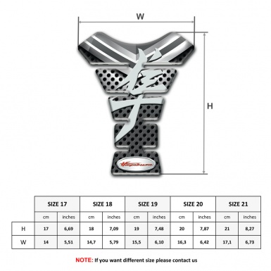 Suzuki Hayabusa Tank Protector Anti Slip Sticker 