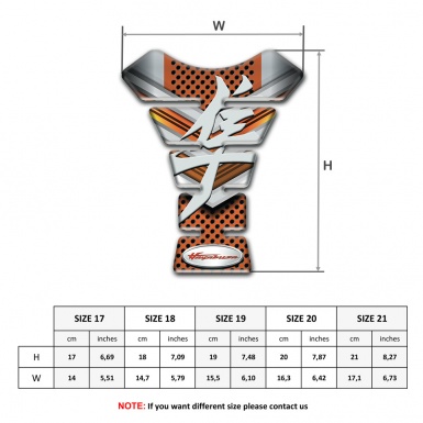 Suzuki Tank Guard Pads Hayabusa Model Copper Gray Decoration 