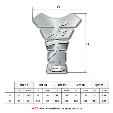 Suzuki Tank Protector Premium Quality Silver Design hayabusa Model 