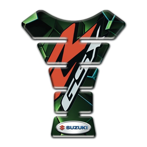 Suzuki GSX Tank Fuse Green Diamond Effect Design 