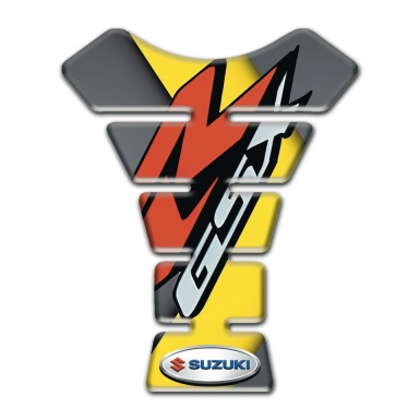Suzuki Tank Pad Motorbike Gray Yellow Base GSX Style 