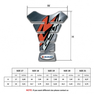 Suzuki Tank Protector Polished Surface Design GSX Model 