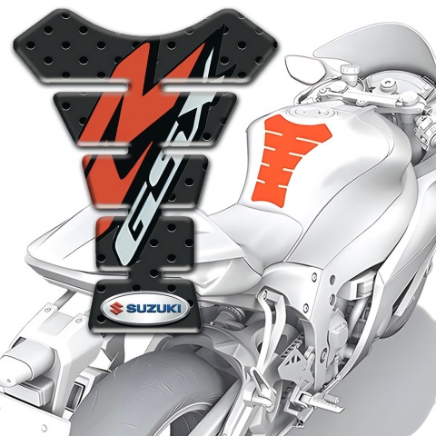 Suzuki Tank Pad Protector Perforated Rubber Effect GSX Style 