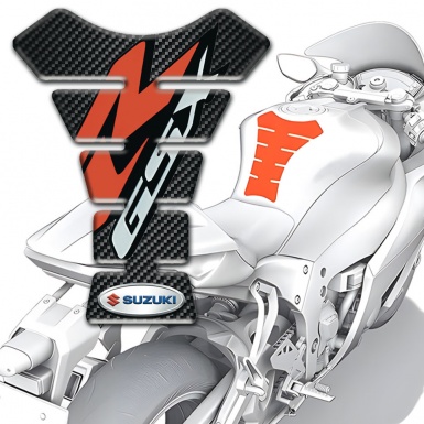 Suzuki Tank Guard Pads Black carbon Print 