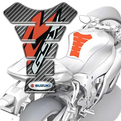 Suzuki Tank Pad Motorbike Carbon Print 