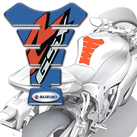 Suzuki Tank Guard Pads Blue Style GSX Edition 