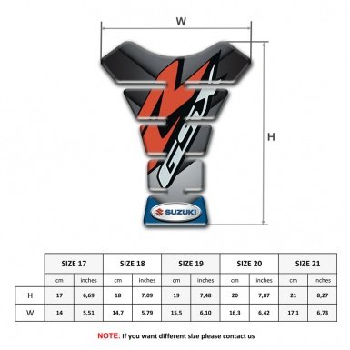 Suzuki Tank Guard Pads Racing Edition Style 