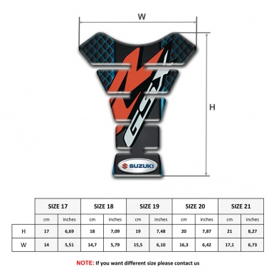 Suzuki Tank Guard Pads Neon Mesh Design GSX edition 