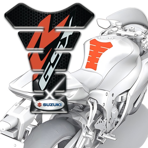 Suzuki  Tank Protector Crossed White Lights Design 