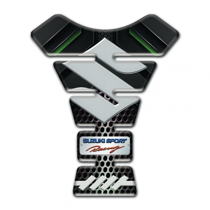 Suzuki Tank Pad Protector Premium Quality Model with Gray Logo