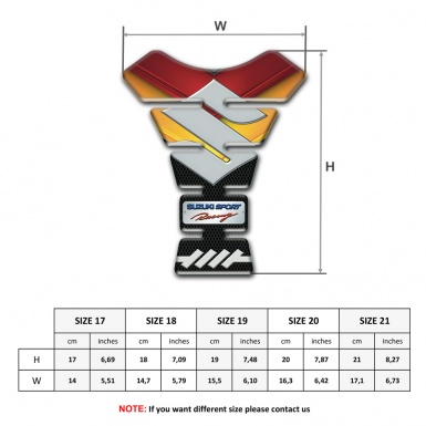 Suzuki Tank Fuse Racing Edition Gray Logo 
