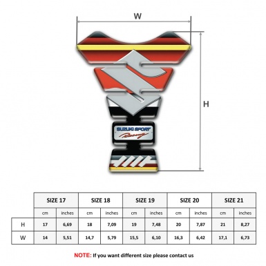 Suzuki Tank Pad Protector Multicolored Edition 