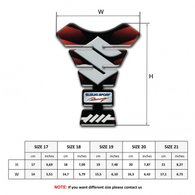Suzuki Tank Fuse Red Black Waves Effect 