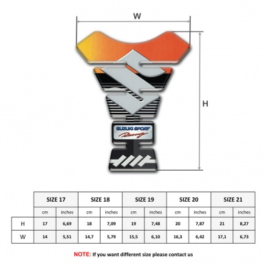 Suzuki Tank Pad Protector Fresh Design Sport Racing Style 