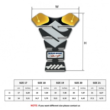 Suzuki Tank Pad Protector Sport racing Style Premium Quality Model 
