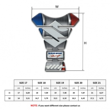 Suzuki Tank Pad Motorbike Amazing Decoration Model 