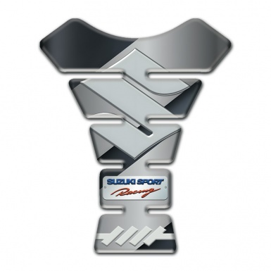 Suzuki Tank Protector Stylish Gray base Design Sport Racing Style 