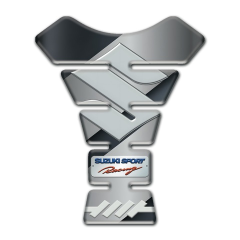 Suzuki Tank Protector Stylish Gray base Design Sport Racing Style 