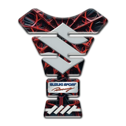 Suzuki Tank Protector 3D Red Spider web Edition 
