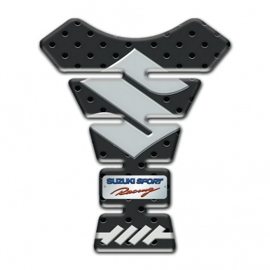 Suzuki Tank Pad Protector Model with Perforated Rubber Effect 