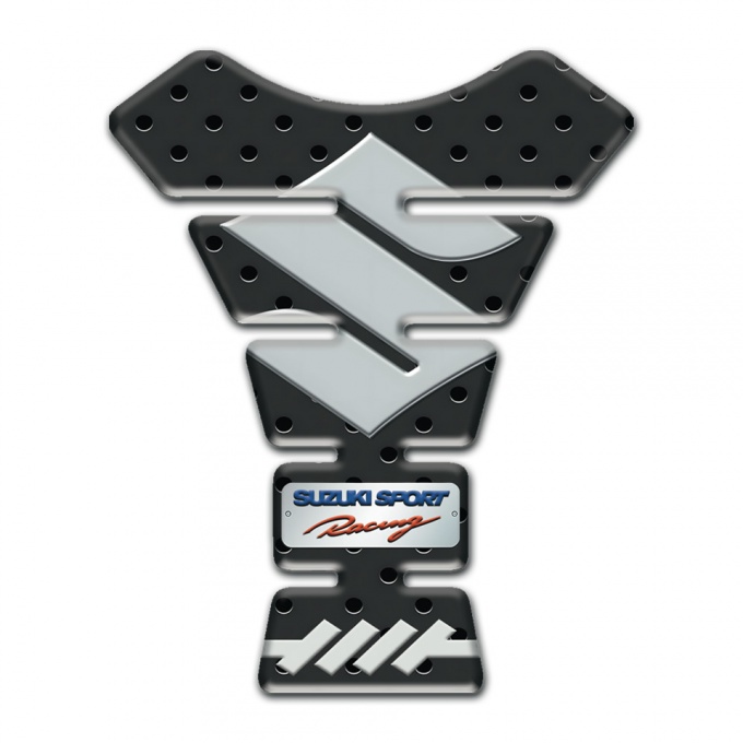 Suzuki Tank Pad Protector Model with Perforated Rubber Effect 